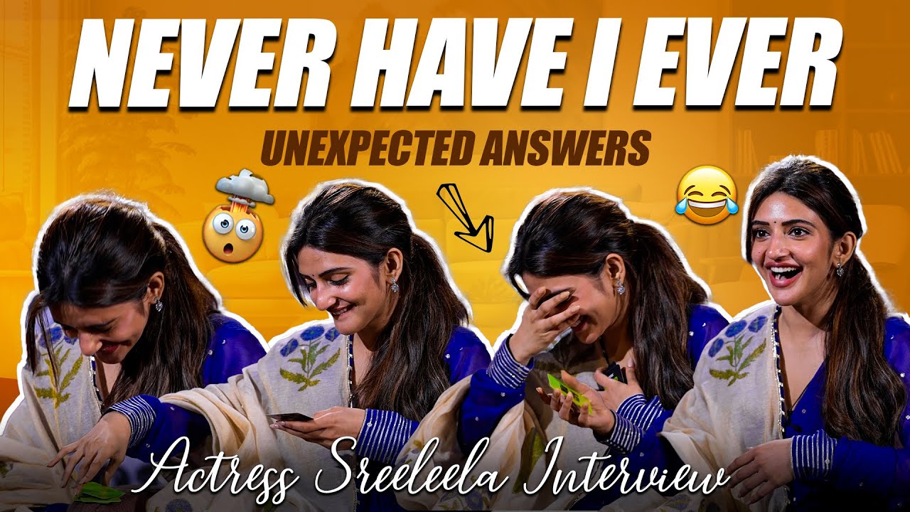 Never Have I Ever.🔥Actress Sreeleela Interview #massjathara #sreeleela #indiaglitztelugu #interview