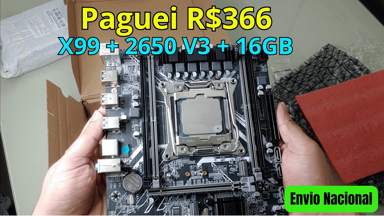 Unboxing Placa mãe Soyo X99 D4 GS + E5 2650 V3 16GB  