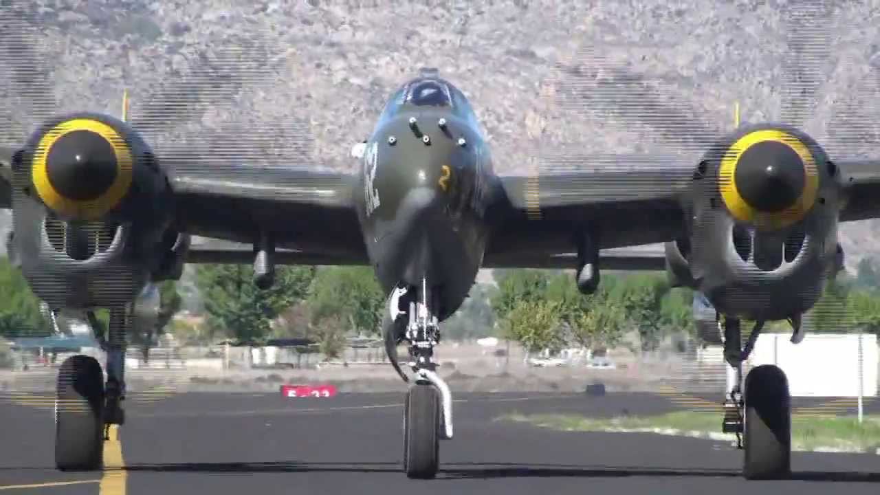P-38 aerobatics by Steve Hinton Hemet-Ryan airshow 2013