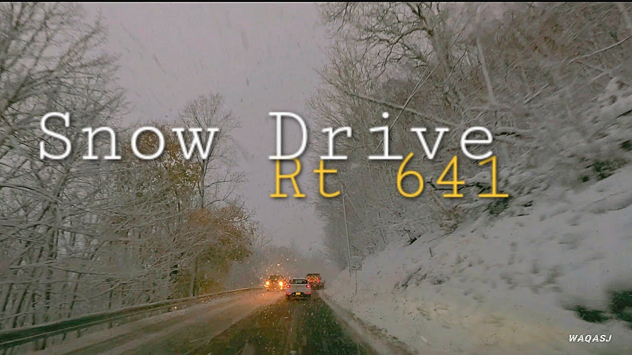 Hazy Snow on Rt 641