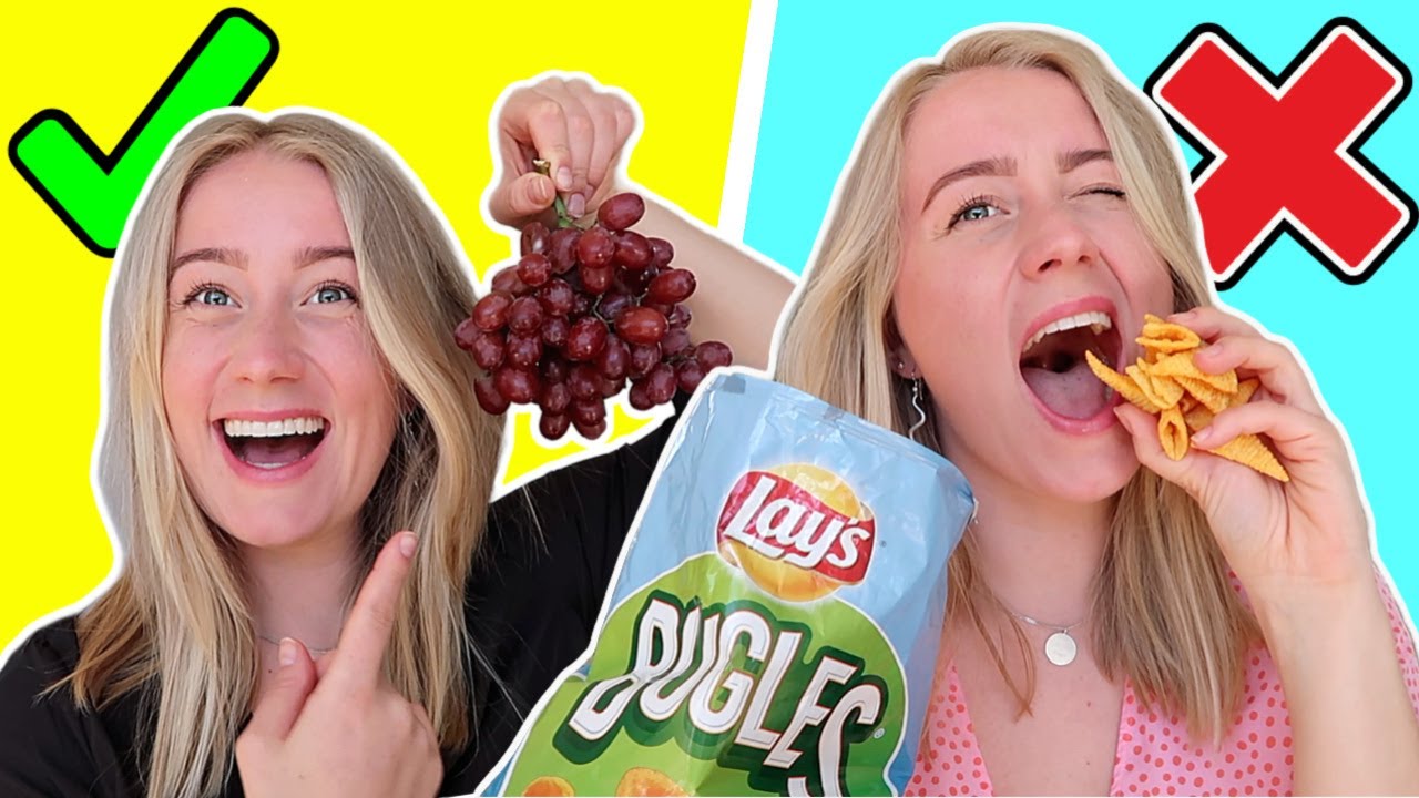Sunde Snacks! SKETCH (Frosne vindruer, banan is osv..)