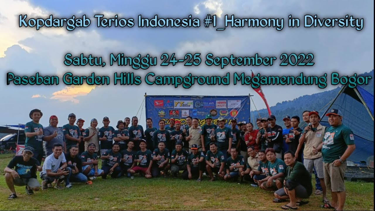 Kopdargab Terios Indonesia #1 | camping bareng di Paseban Garden Hills Campground Megamendung Bogor