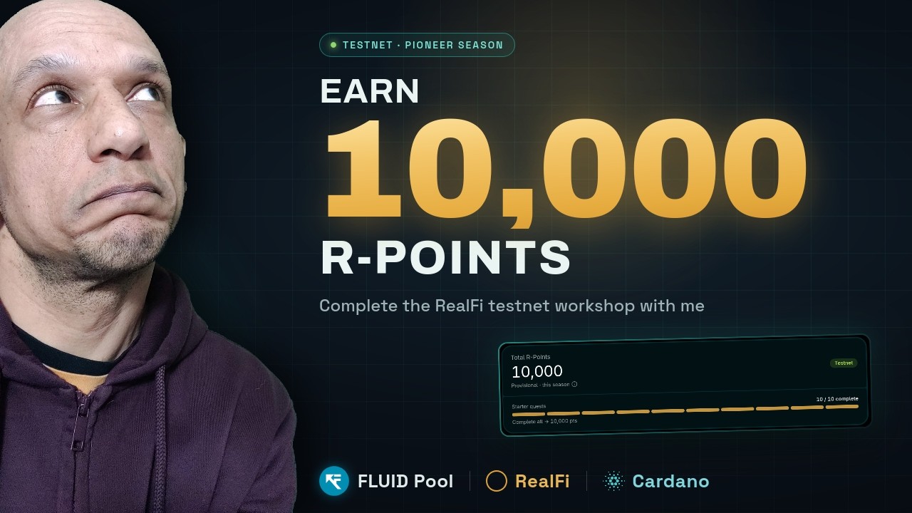 RealFi Testnet: Zdobądź 10 000 punkt&oacute;w R (pełny przewodnik)