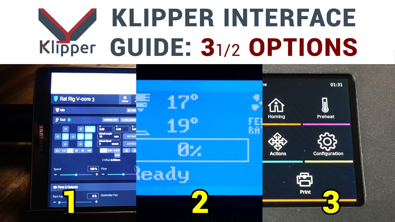 Интерфейсы Klipper: пошаговое руководство по 3,5 опциям