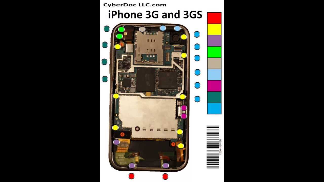 iPhone 3G 3GS Screw Chart Mat Magnetic CyberDoc lcd screen repair tool magnitize