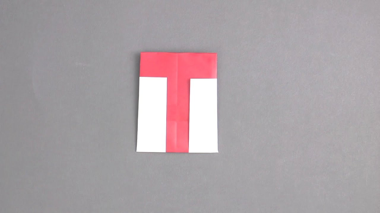 Letter T Origami