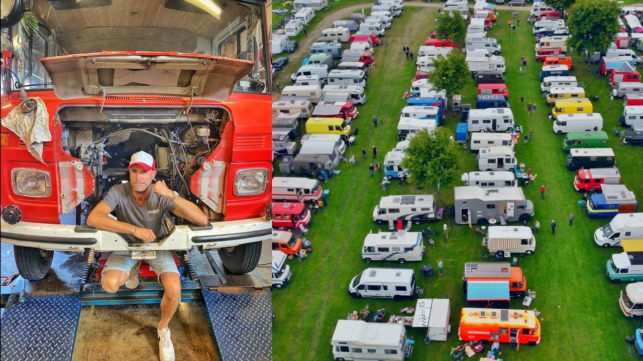 MIJN BRANDWEERCAMPER KRIJGT EEN ANDERE MOTOR! - MEETING MET 350 BIJZONDERE VOERTUIGEN!! #54