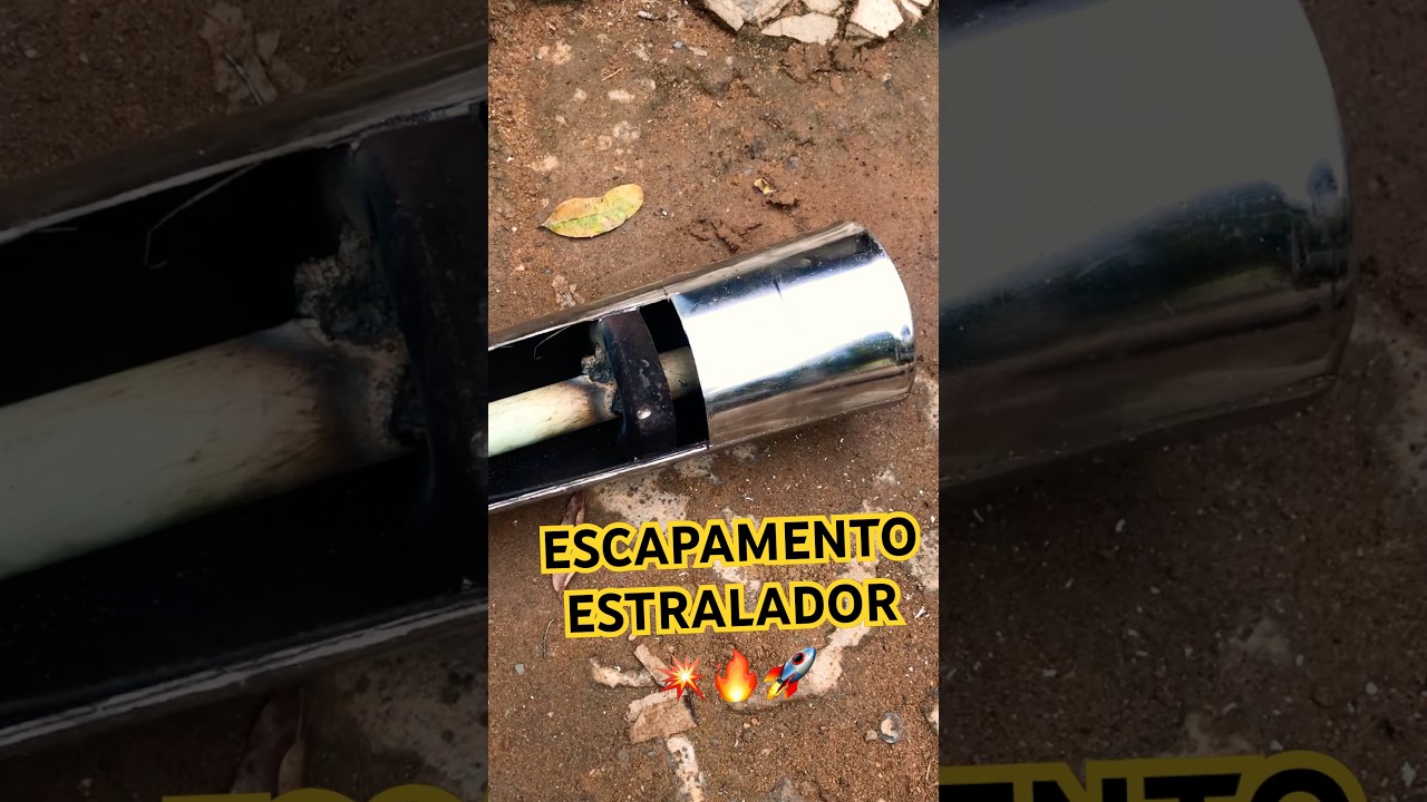 COMO FAZER ESCAPAMENTO ESTRALADOR #moto #motorcycle #escapamento #grau #ratonauta