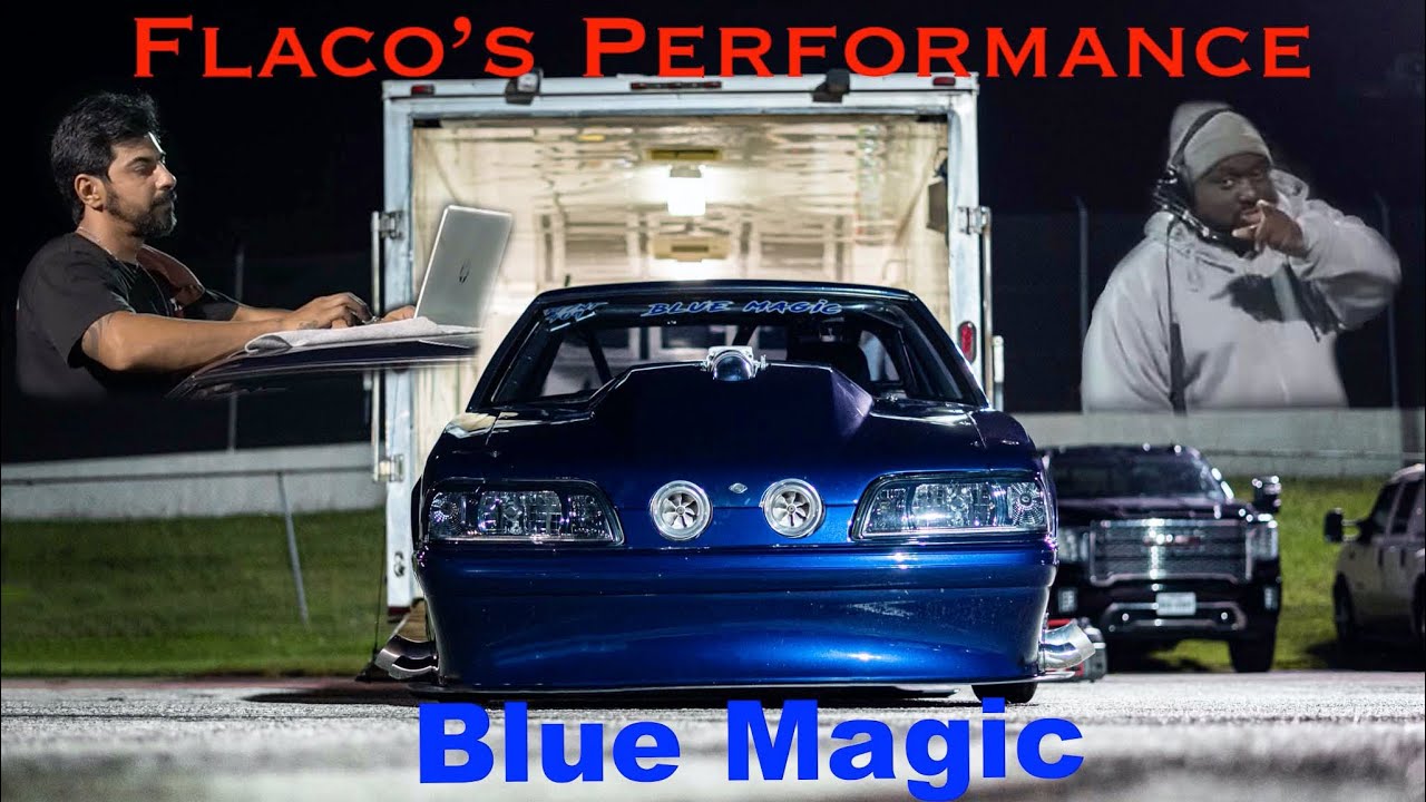 Flaco’s Performance/Morris’ Twin Turbo Mustang named BLUE MAGIC! True N/T Car!