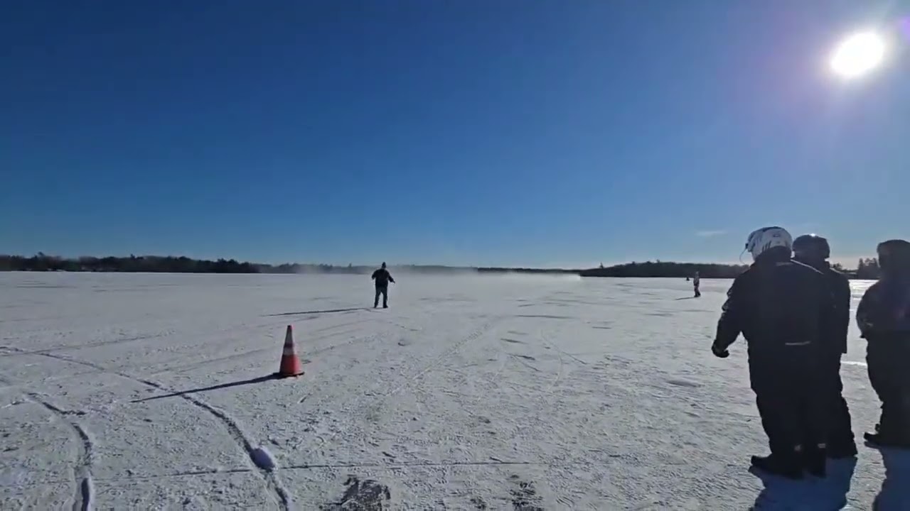 The backyard shootout snowmobile grudge races