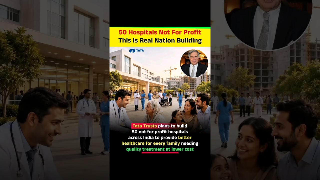 Tata Trusts Plans 50 New Hospitals! 🏥🇮🇳 #TataTrusts #Healthcare #India