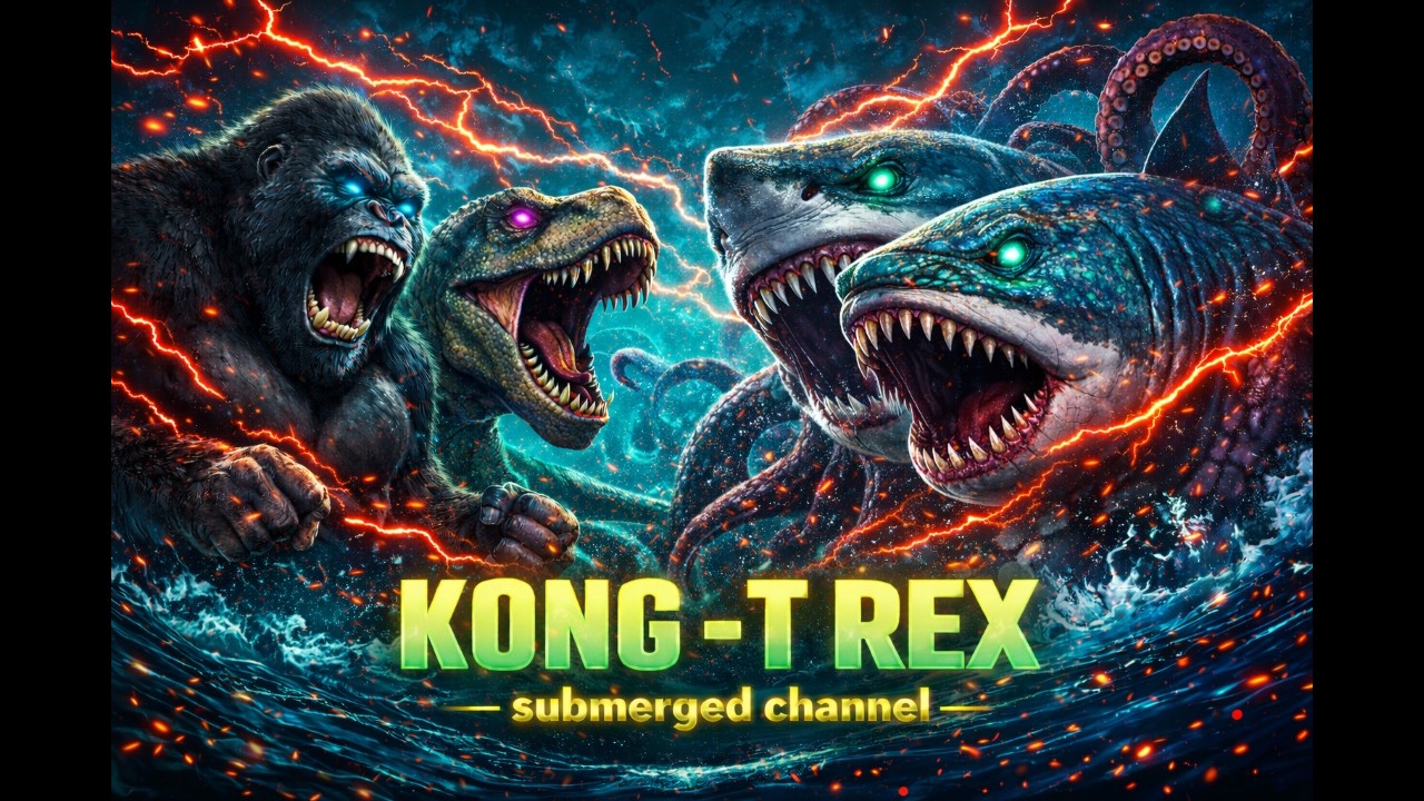 Kong - T-Rex soaking channel 6. Ancient World of Animals documentary. @trungkienai