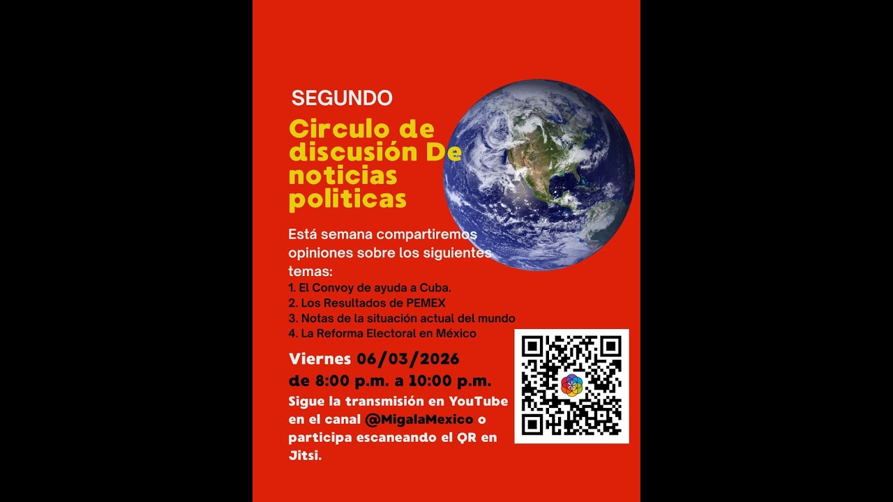 Circulo de Discusión de Noticias Políticas (Parte 2) 6/Marzo/26