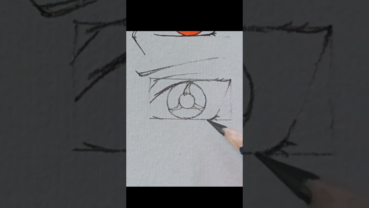 Drawing Skill Amaterasu from Sharingan of Itachi #drawing #anime #naruto #itachi #sharingan