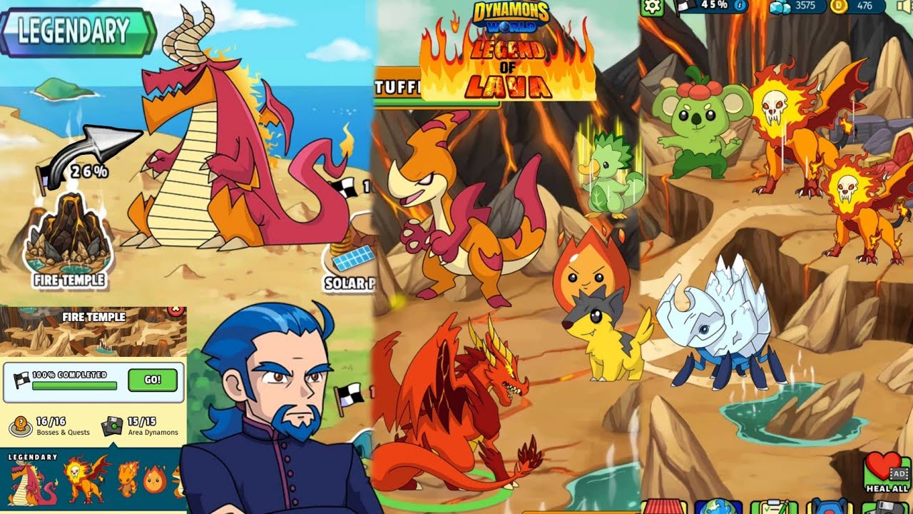 dynamons world 😱😱😱 FIRE TEMPLE legendary dynamons 😱😱😈😈#gaming #trending #viral #dynamonsworld #new