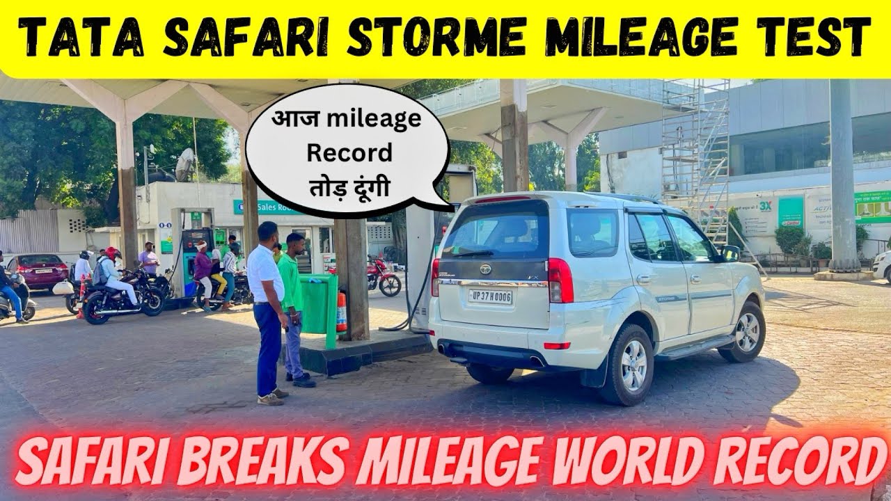 TATA SAFARI STORME MILEAGE TEST(आज तो ARAI रिकार्ड ही तोड़ दिया अपनी SAFARI ने ) #safari #safari2023