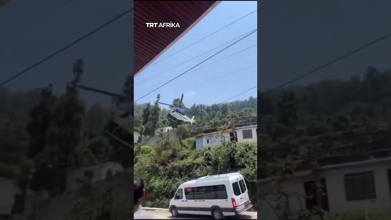 Helicopter Makes Emergency Landing In India #india #planes #worldnews