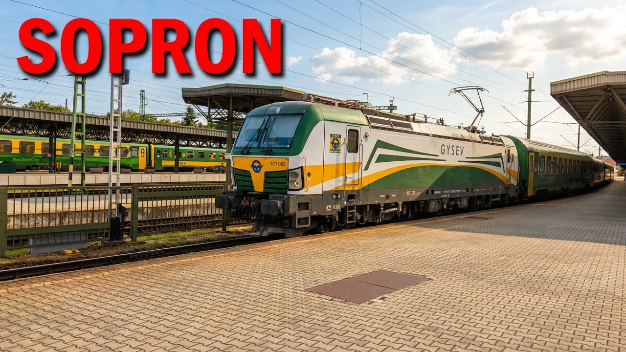 Hungarian and Austrian Trains in Sopron - Vonatok Sopronban - GYSEV - Bahnbetrieb in &Ouml;denburg