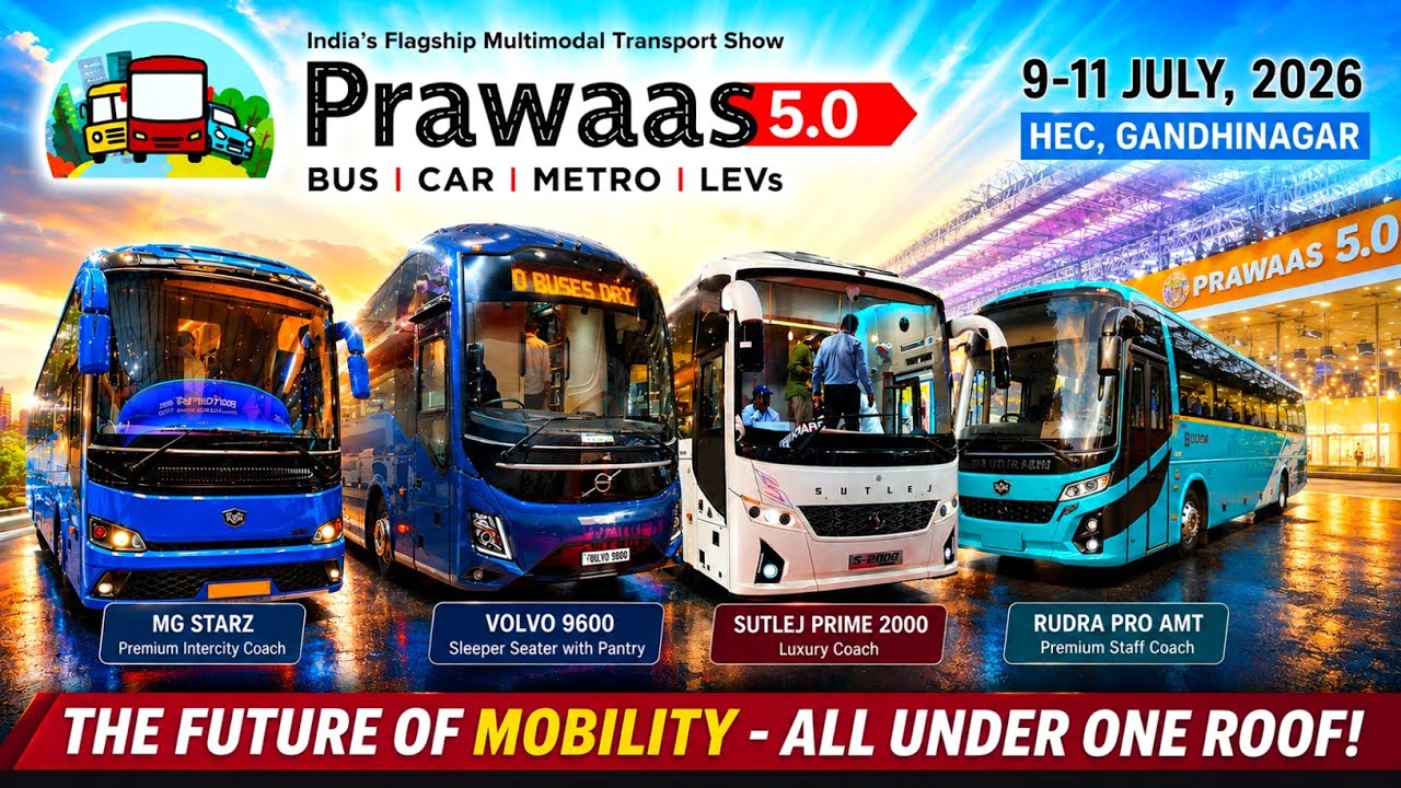🇮🇳 Prawaas 5.0 2026 | India's Biggest Bus & Transport Expo | New Buses, EVs & Chassis!