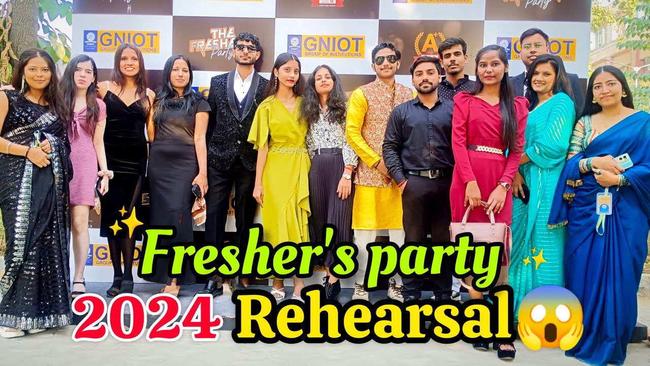 fresher's party dance rehearsal 😱|GNIOT|🎉2024✨