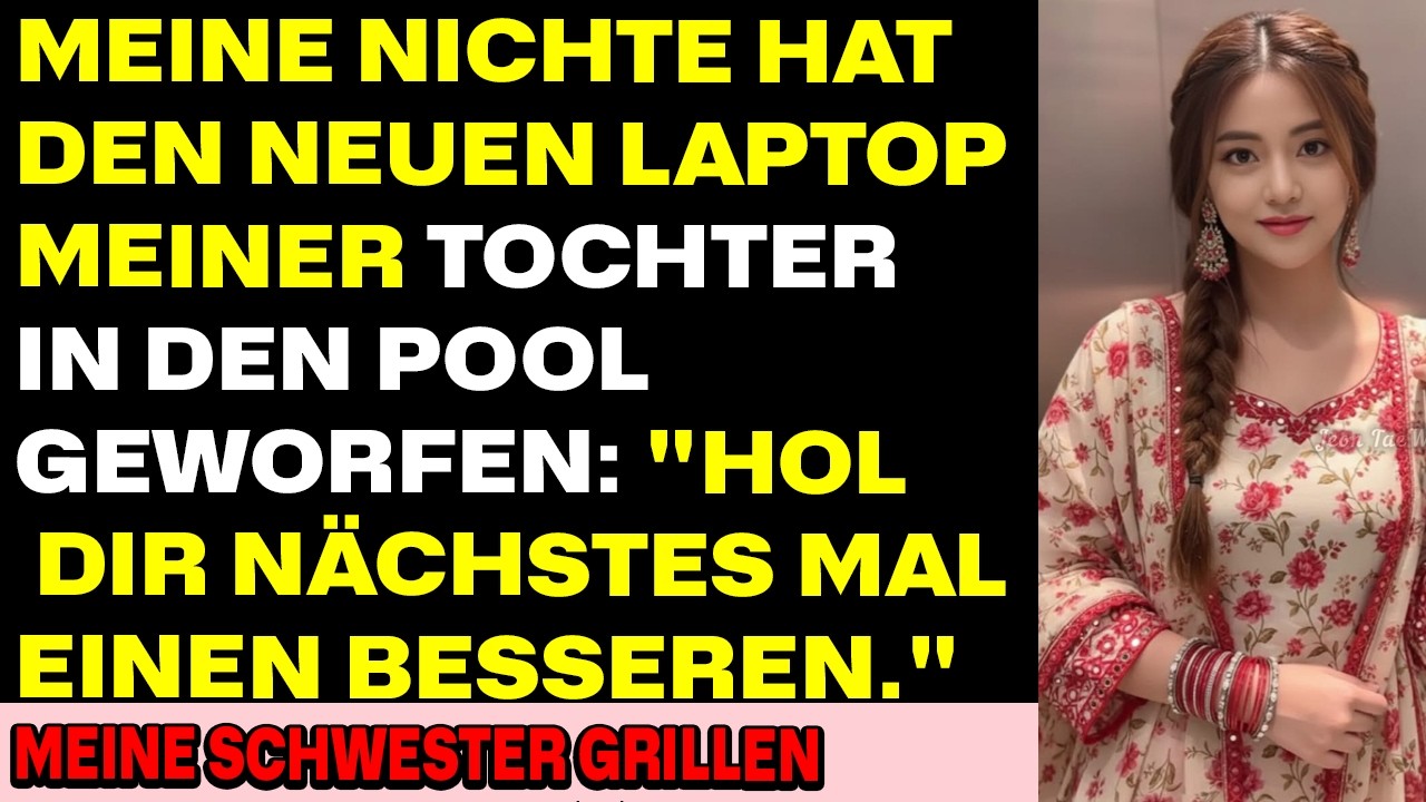 4 1Meine Nichte warf den neuen Laptop meiner Tochter in den Pool: „Kauf das nächste Mal