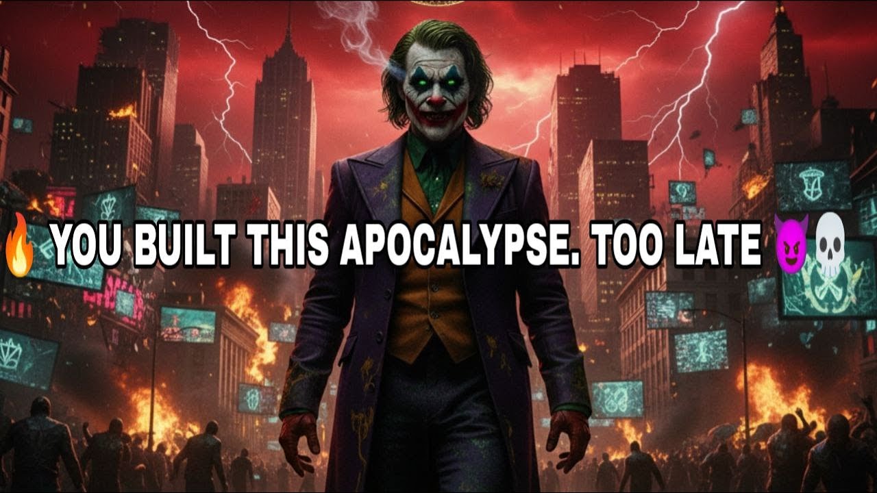 WELCOME TO THE APOCALYPSE YOU DESIGNED…AND THE DEVIL YOU NEVER PREPARED FOR. 😈🔥💀👑- Joker Speech