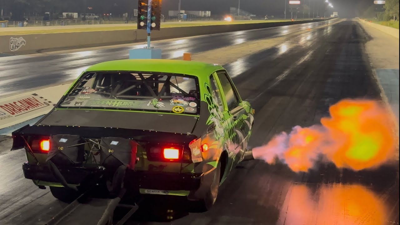 FIRE-BREATHING MONSTER - The Green Hornet - 1000HP+ 13B Turbo Toyota Corolla Test Session