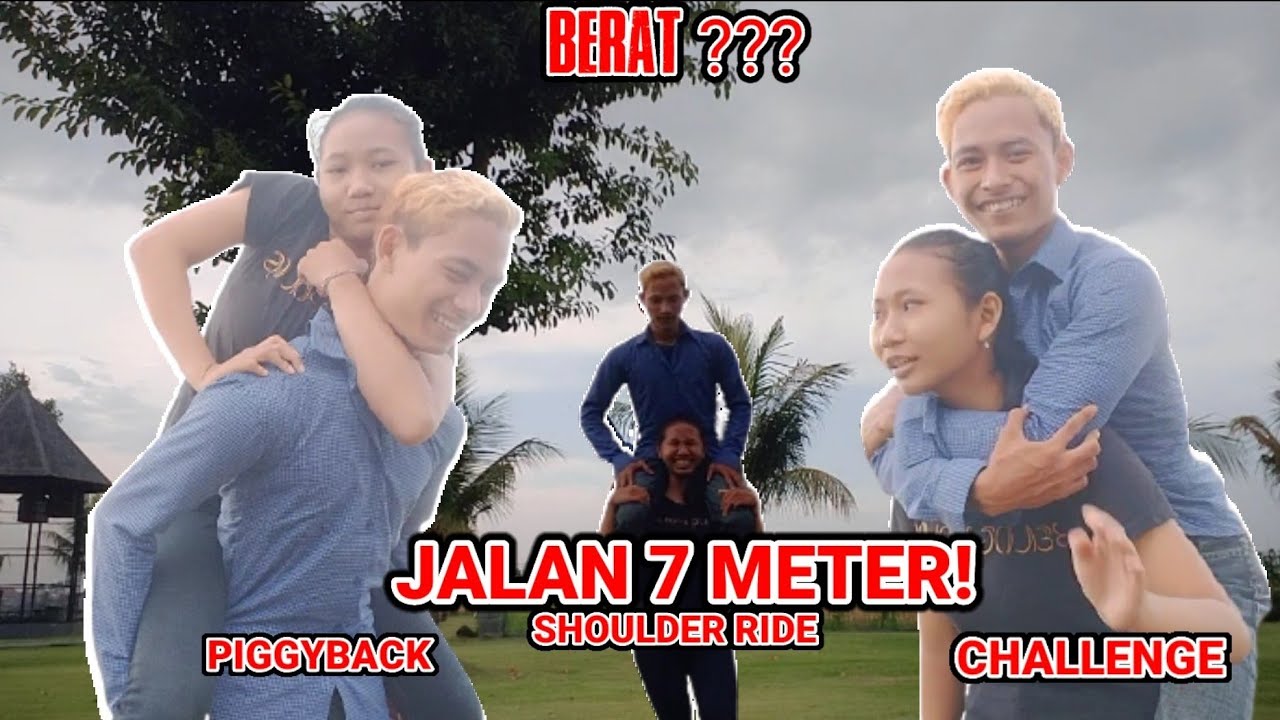 PIGGYBACK CHALLENGE | SHOULDER RIDE CHALLENGE | CAPEK JALAN 7METER! 78KG? - JULIARI STREAM