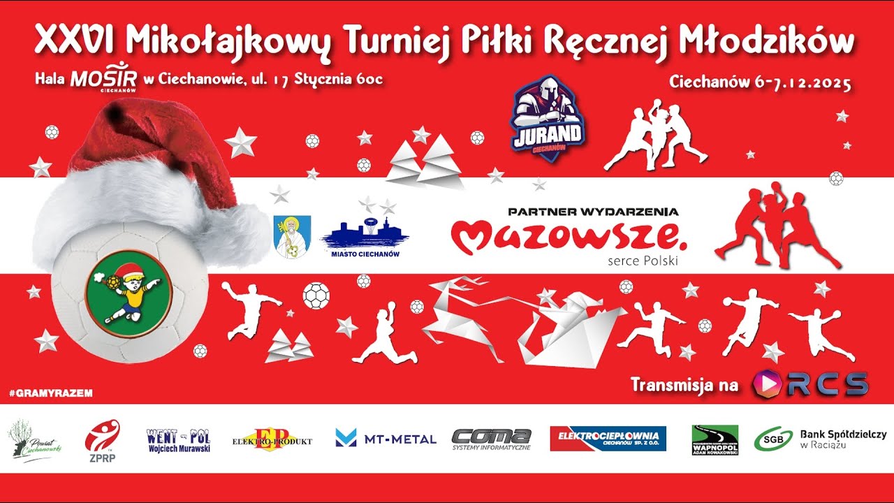 XXVI MIKOŁAJKOWY TURNIEJ PIŁKI RĘCZNEJ MŁODZIK&Oacute;W - CIECHAN&Oacute;W DZIEŃ 1