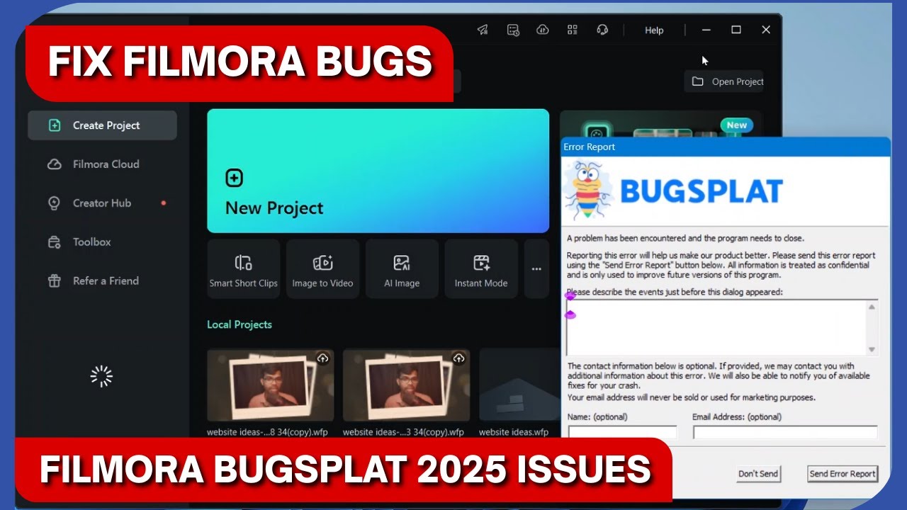 I Finally Fixed Your Filmora Bugsplat Issues