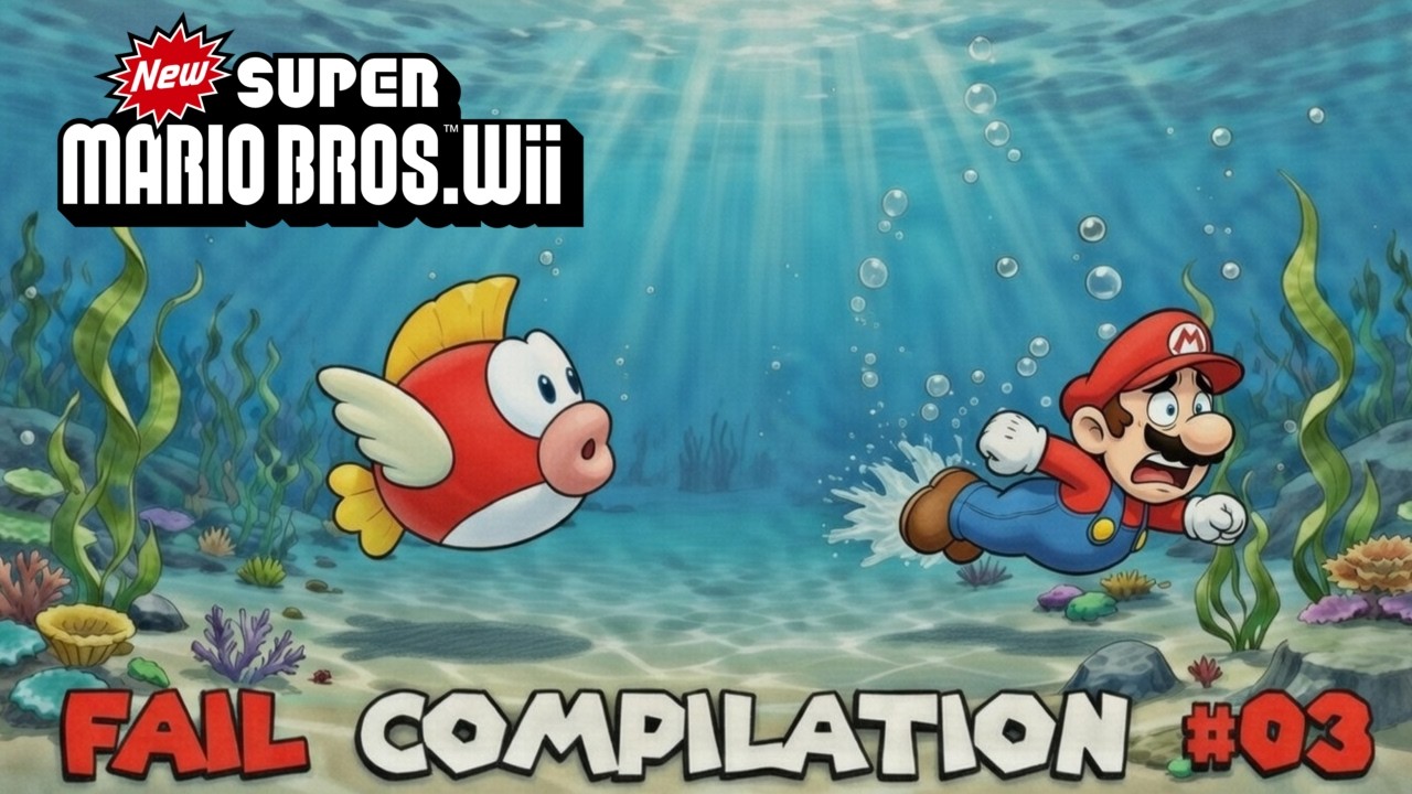 Klempneraction im Pilzland! New Super Mario Bros Wii Epic Fail Compilation #03