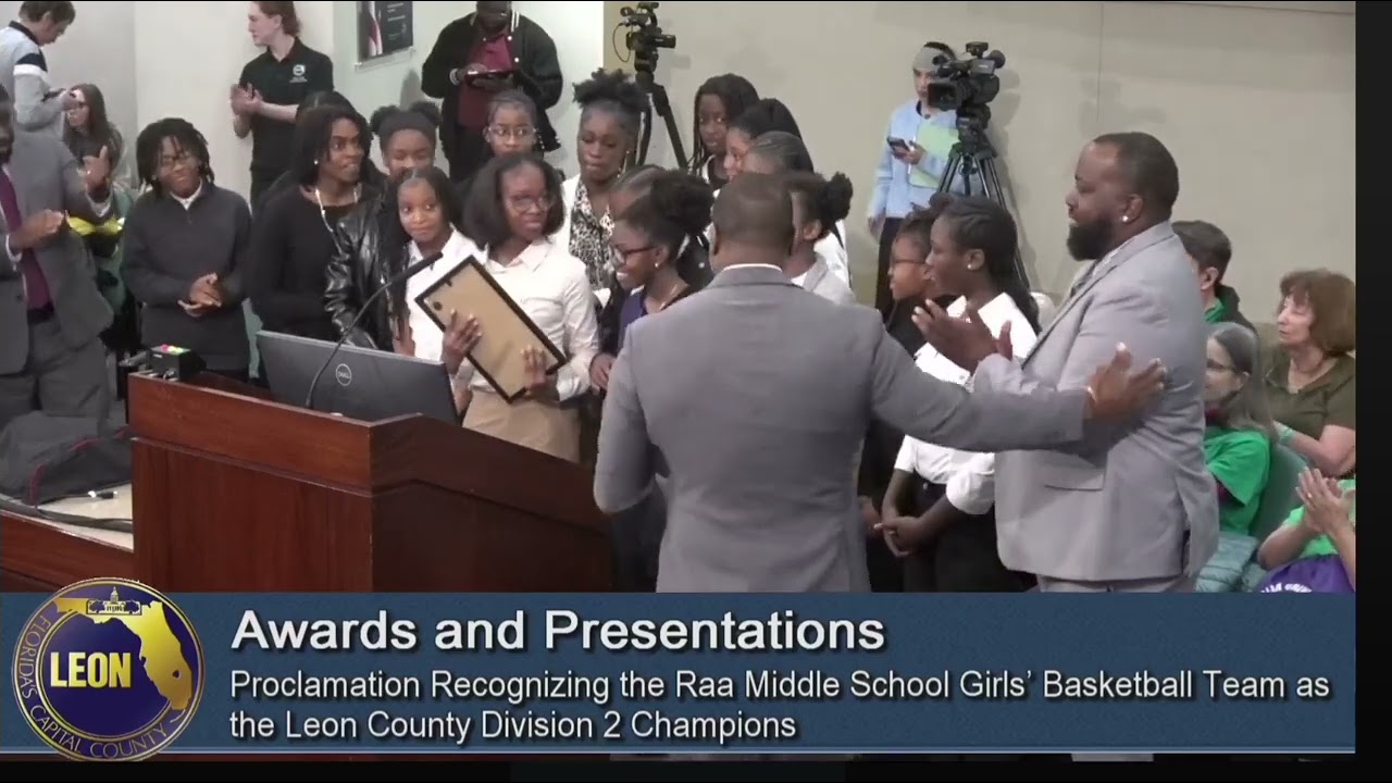 Raa Middle Girls Basketball Proclamation Recognition 