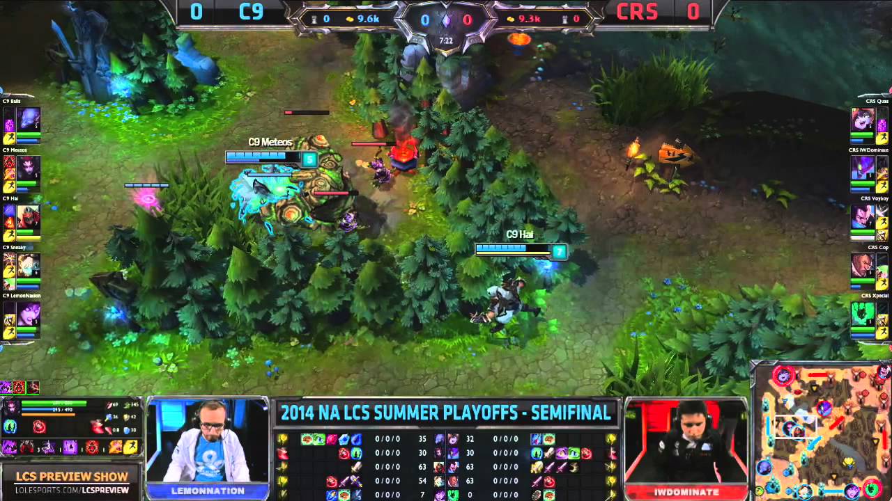 C9 vs CRS - 2014 NA LCS Summer Playoff Semifinals G1