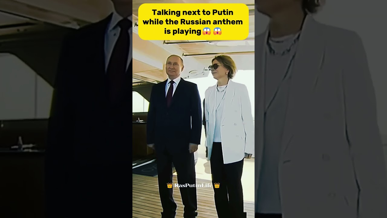 Putin's respect to Russian Anthem  #putin #putinenglish #russia