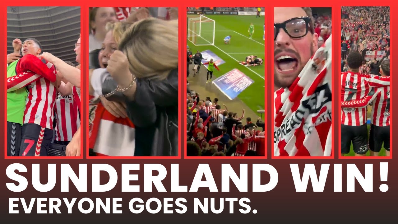 Sunderland&rsquo;s Miracle Win vs Coventry! Everyone Goes Nuts. Ballard Header Sparks Absolute Scenes 🔴⚪🔥