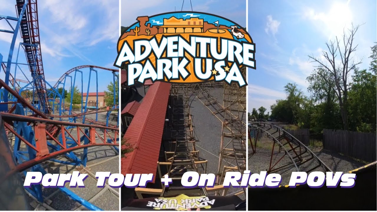 Adventure Park USA + On Ride POV's Monrovia, MD.
