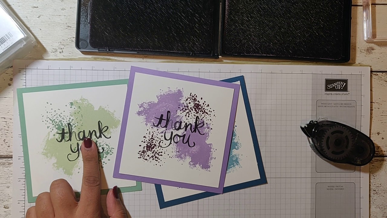 Quick & Easy Thank you Cards using Stampin'Up Supplies