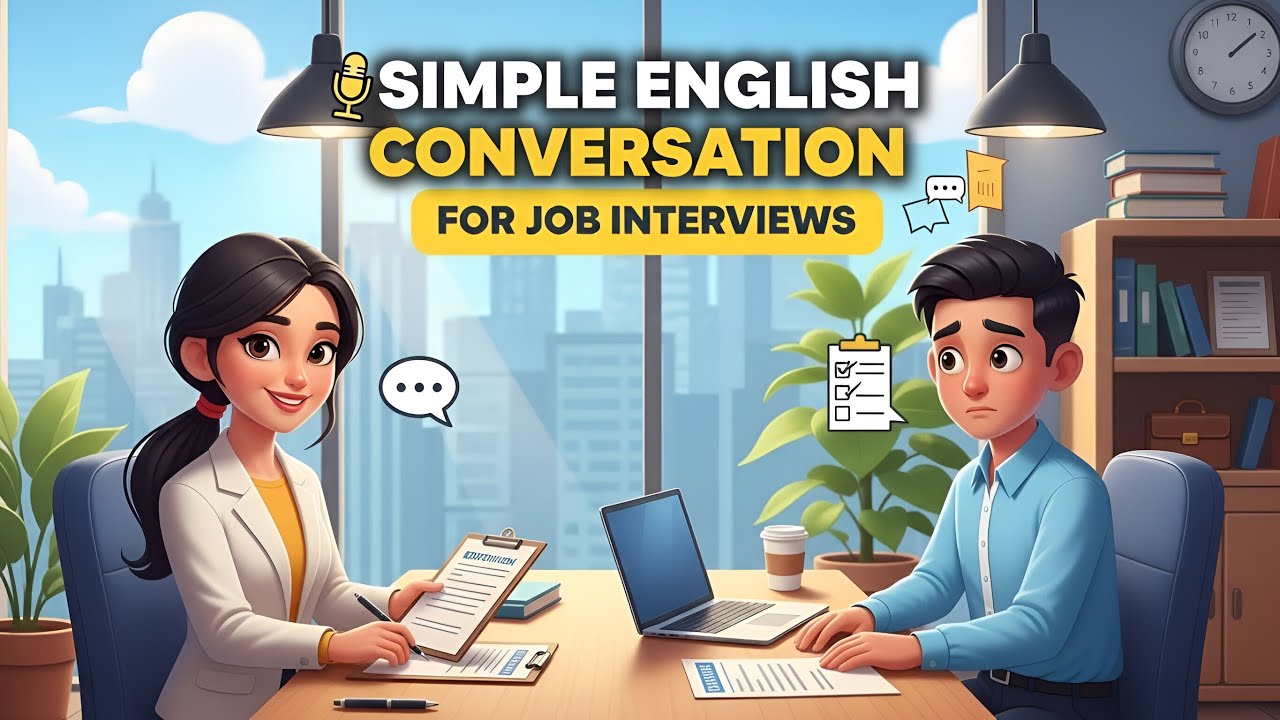 Simple English Conversation for Job Interviews | Speak Confidently & Clearly
