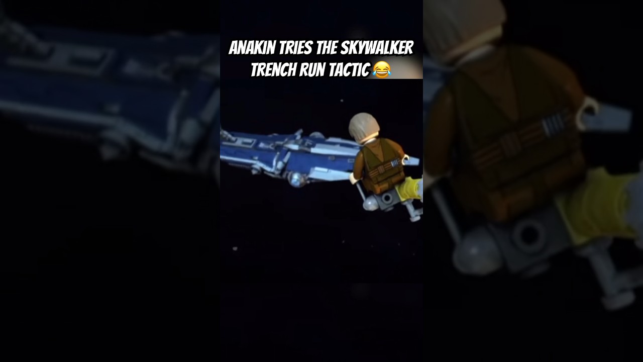Luke Did The Trench Run Better Than Anakin 😂 #LEGO #Shorts