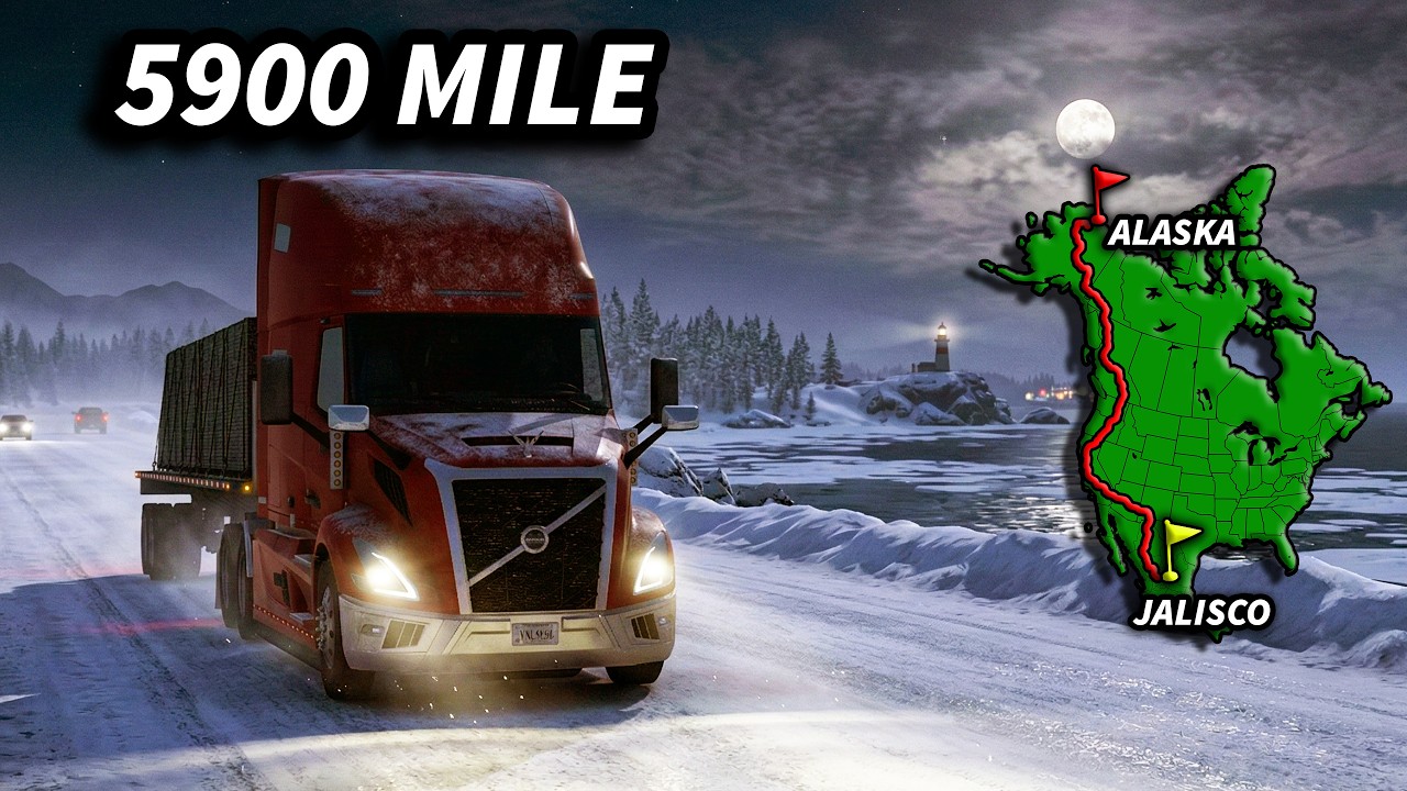 Alaska to Mexico | Longest Delivery | Amerian Truck Simulator