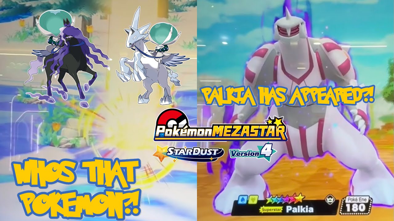 *PALKIA HAS APPEARED!!! A SUPER POWERFUL POKEMON IN THE ROCKS?!* Pokemon Mezastar Stardust 4!!!