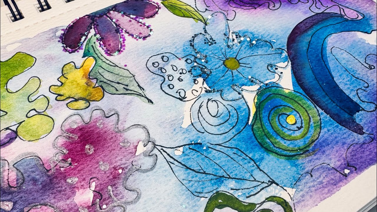 Why Mindful Watercolor Painting is a Game-Changer for Beginners  🌈 #reversecoloring
