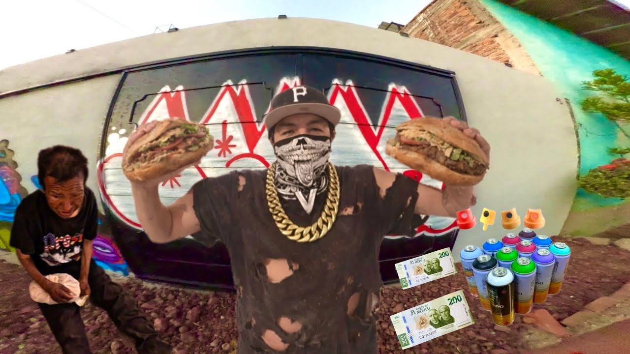 EMPEÑE mi cadena para pintar graffiti y regalar comida a la gente