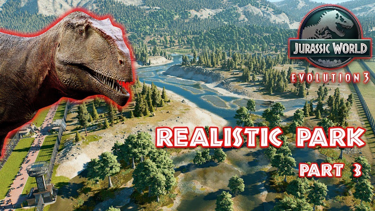 Jurassic World Evolution 3 | Realistic Park - Part 3 | Giganoto­saurus habitat