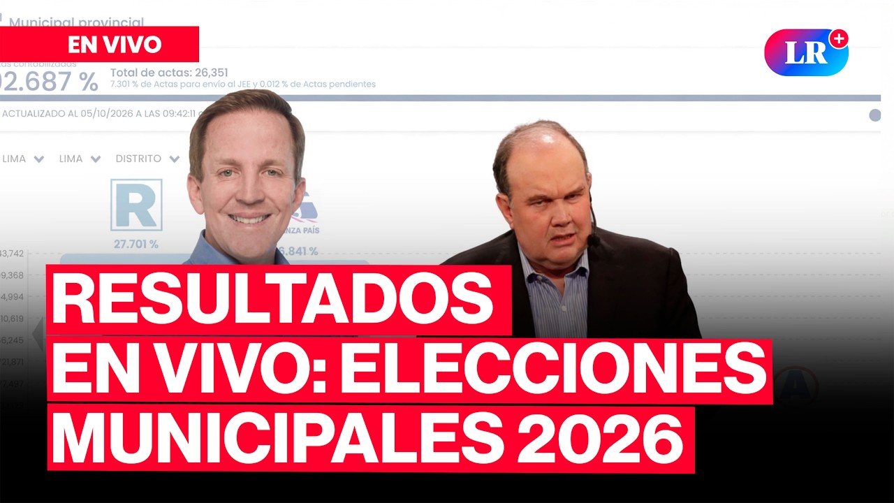 🔴 ONPE EN VIVO | RESULTADOS AL 92% ELECCIONES REGIONALES Y MUNICIPALES 2026 | #LR