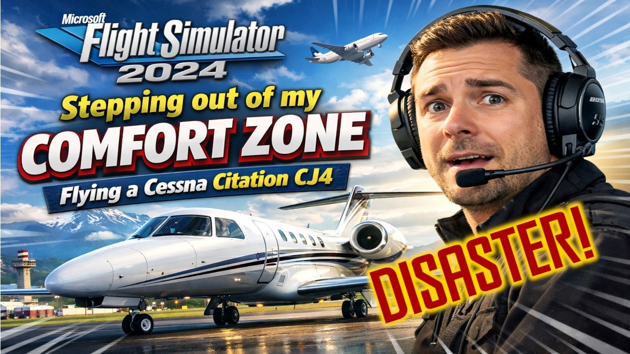 MSFS2024 | Stepping out of my comfort zone! | Flying the Cessna Citation CJ4!