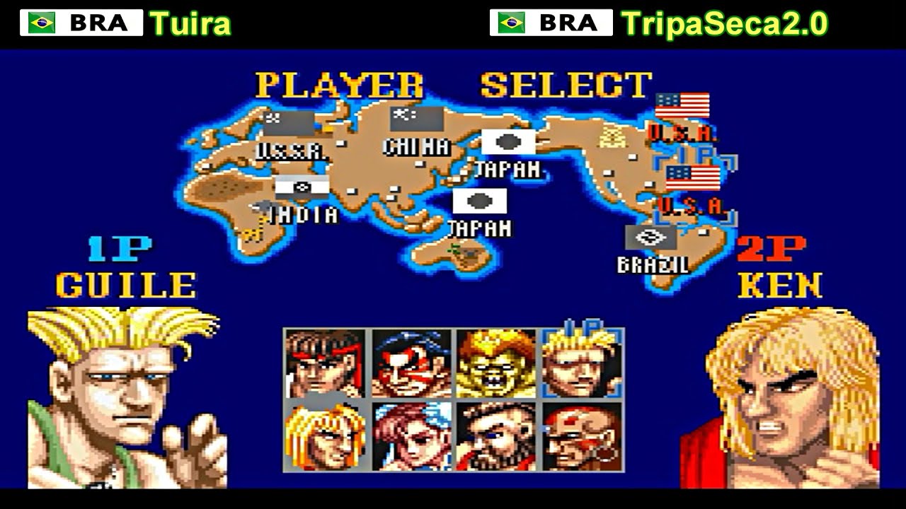 Street Fighter II - The World Warrior (SUPER NES) - Tuira vs TripaSeca2.0