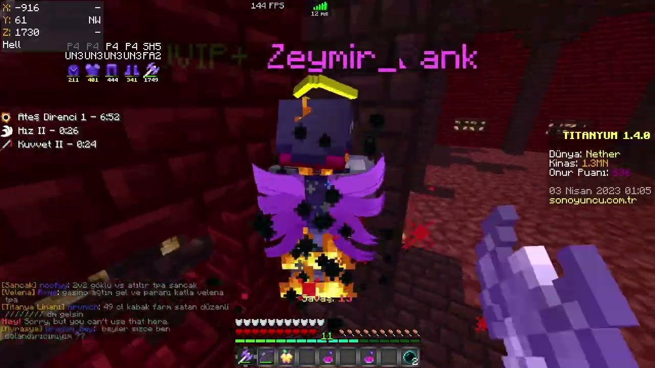 (Sonoyuncu Titanyum) Nether PvP 10