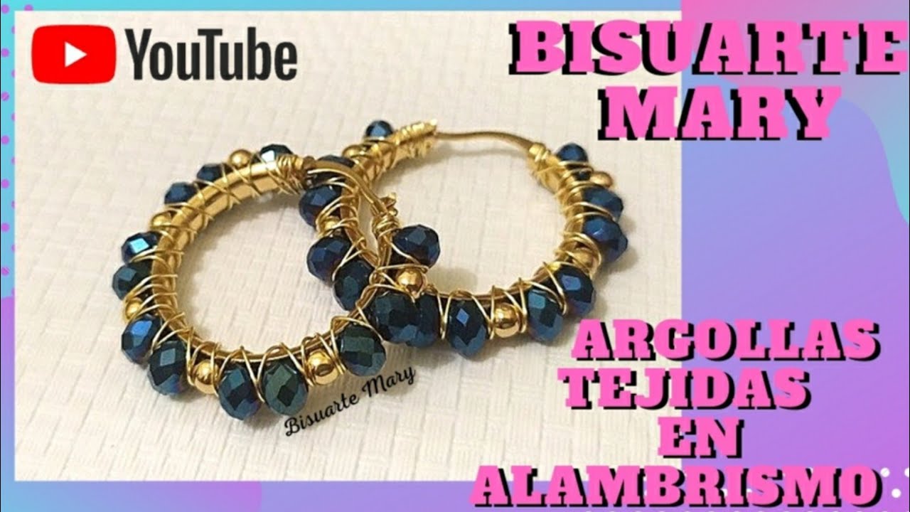 Como tejer argollas en Alambrismo con Cristales y Balines💎✨