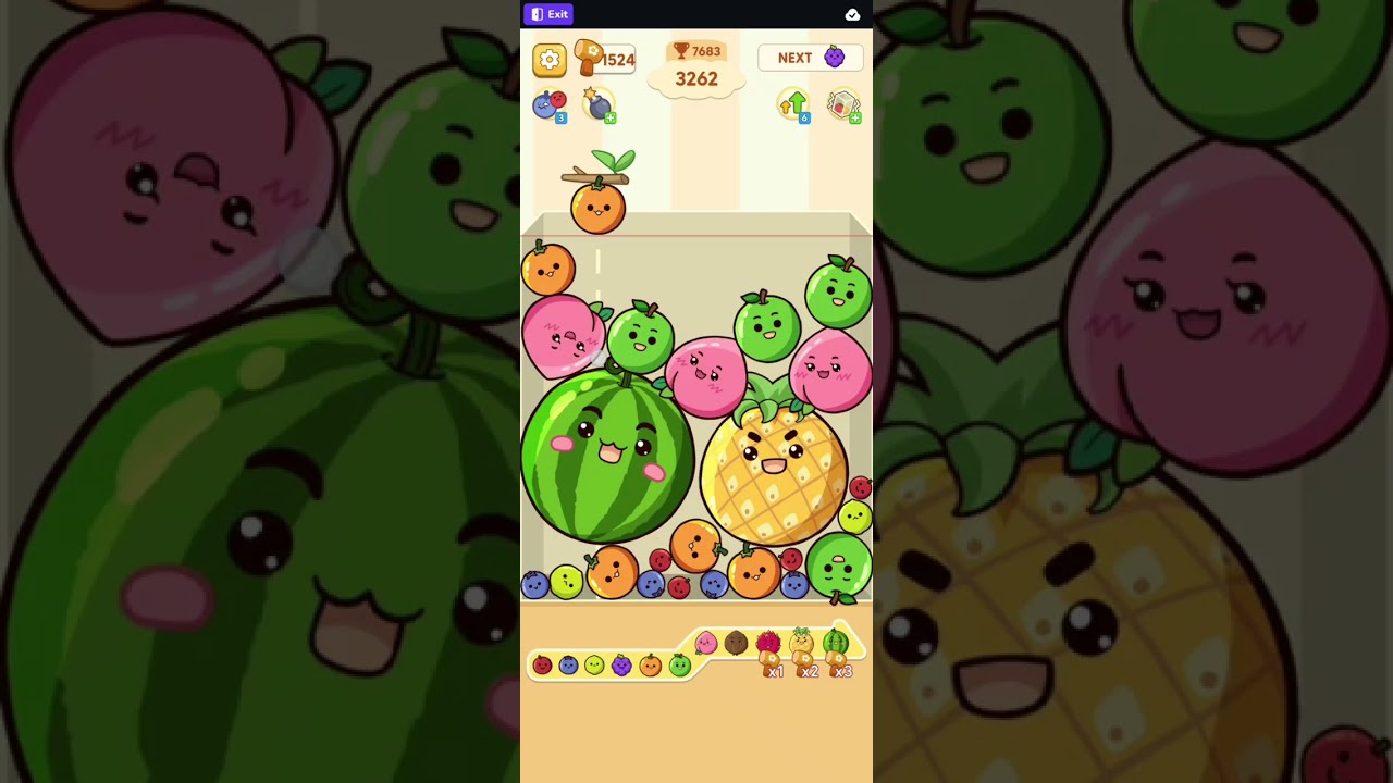 FRUIT MERGE JUICY DROP GAME | 2 WATERMELON, DAY 41 🍉🍉